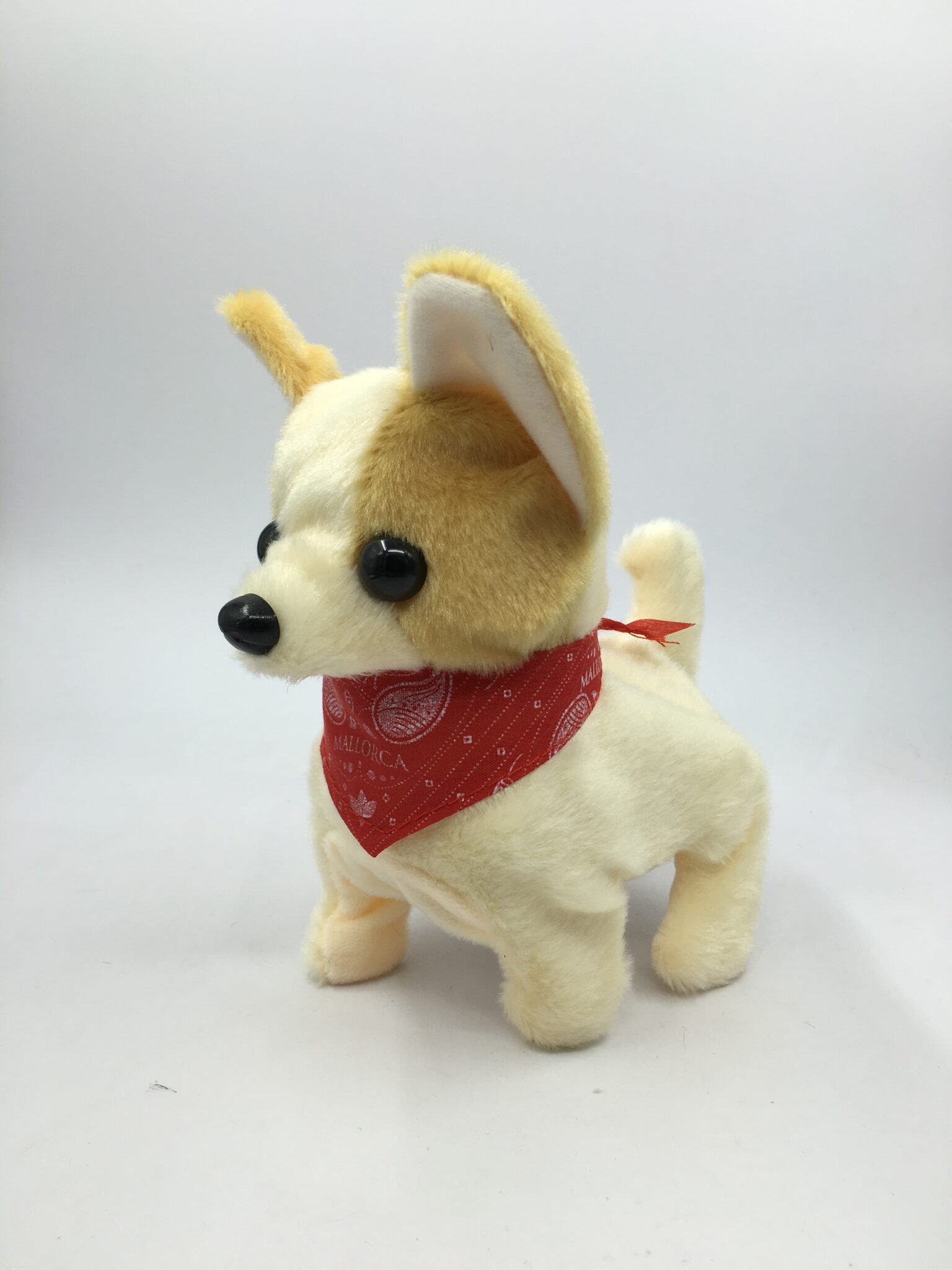 fluffy walking dog toy